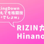 RIZINガール(ピンク)ヒナノさん、ブレイキングダウン批判でtwitter再炎上