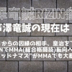 芦沢竜誠(あしざわりゅうせい)の現在は？K-1引退からRIZINで復帰戦、MMA転向へ