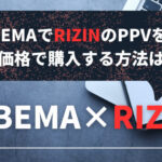 【ABEMA TV】RIZINのPPVの値段(料金)は？お得な割引価格で購入する方法を紹介