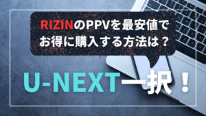 RIZINの視聴方法＆配信サービスを比較解説│「U-NEXT」がおすすめ！